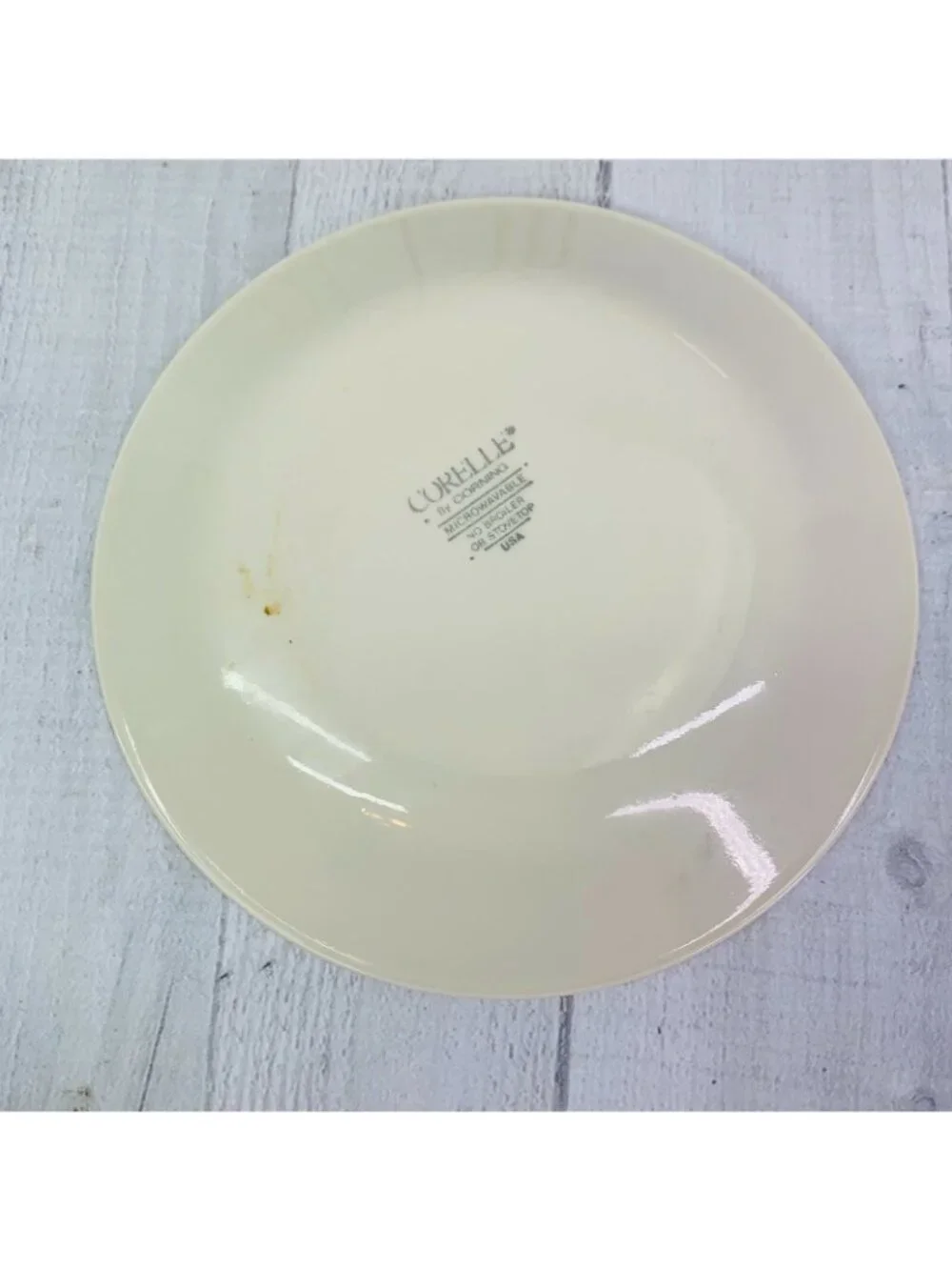 Corelle FOREVER YOURS Pink Hearts Beige Background Vitrelle Bread Plates Set 4